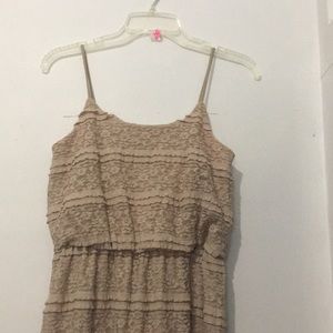 Cynthia Rowley Spaghetti Strap Lace Maxi Dress